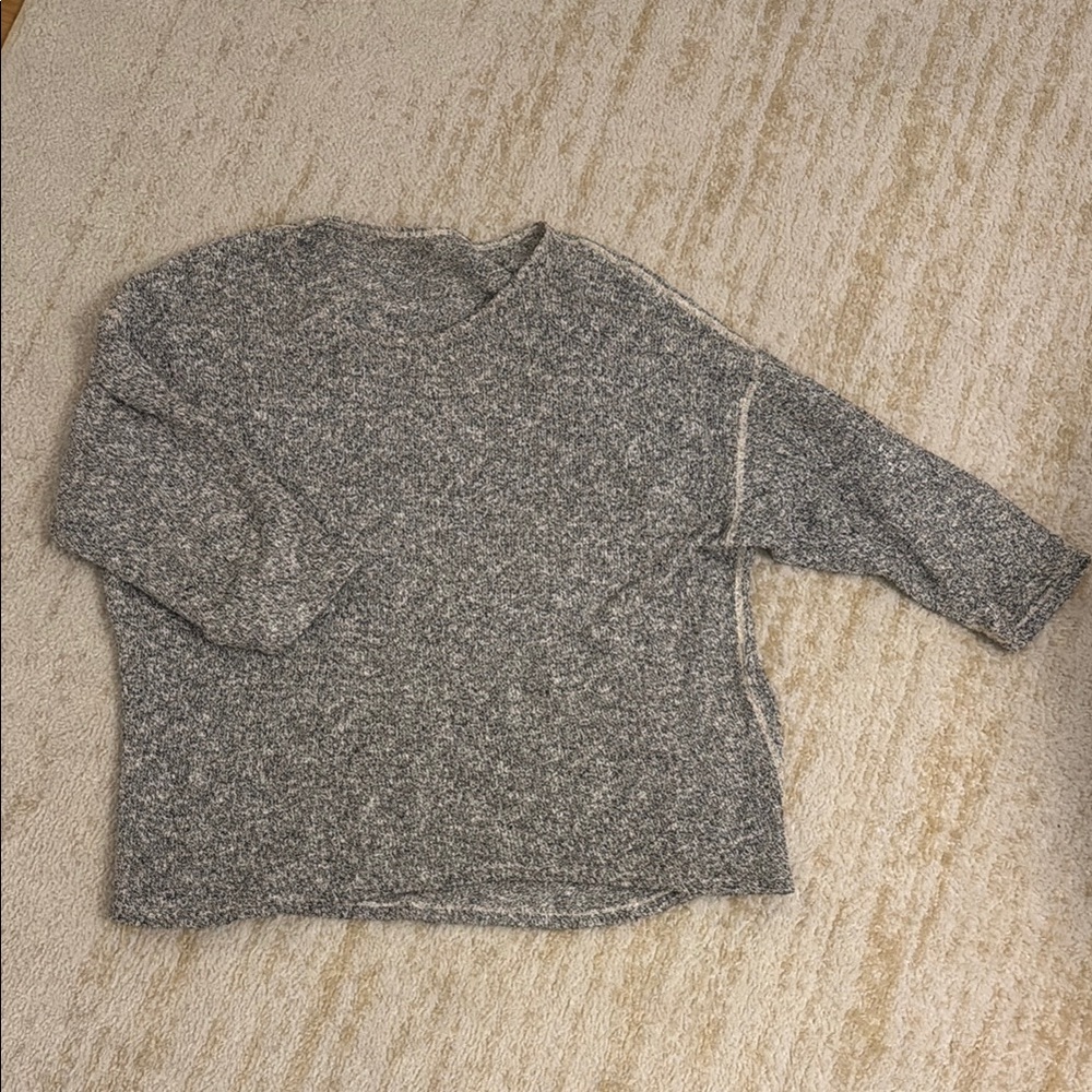 American Apparel Gray Reversible Easy Sweater